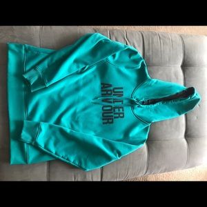 Under Armour size L teal hoodie